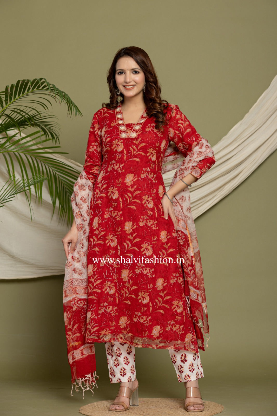 Shop traditional block printed kota doria suits (CSS273)