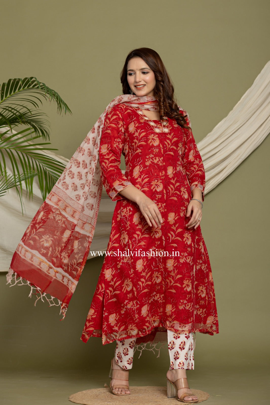 Shop traditional block printed kota doria suits (CSS273)