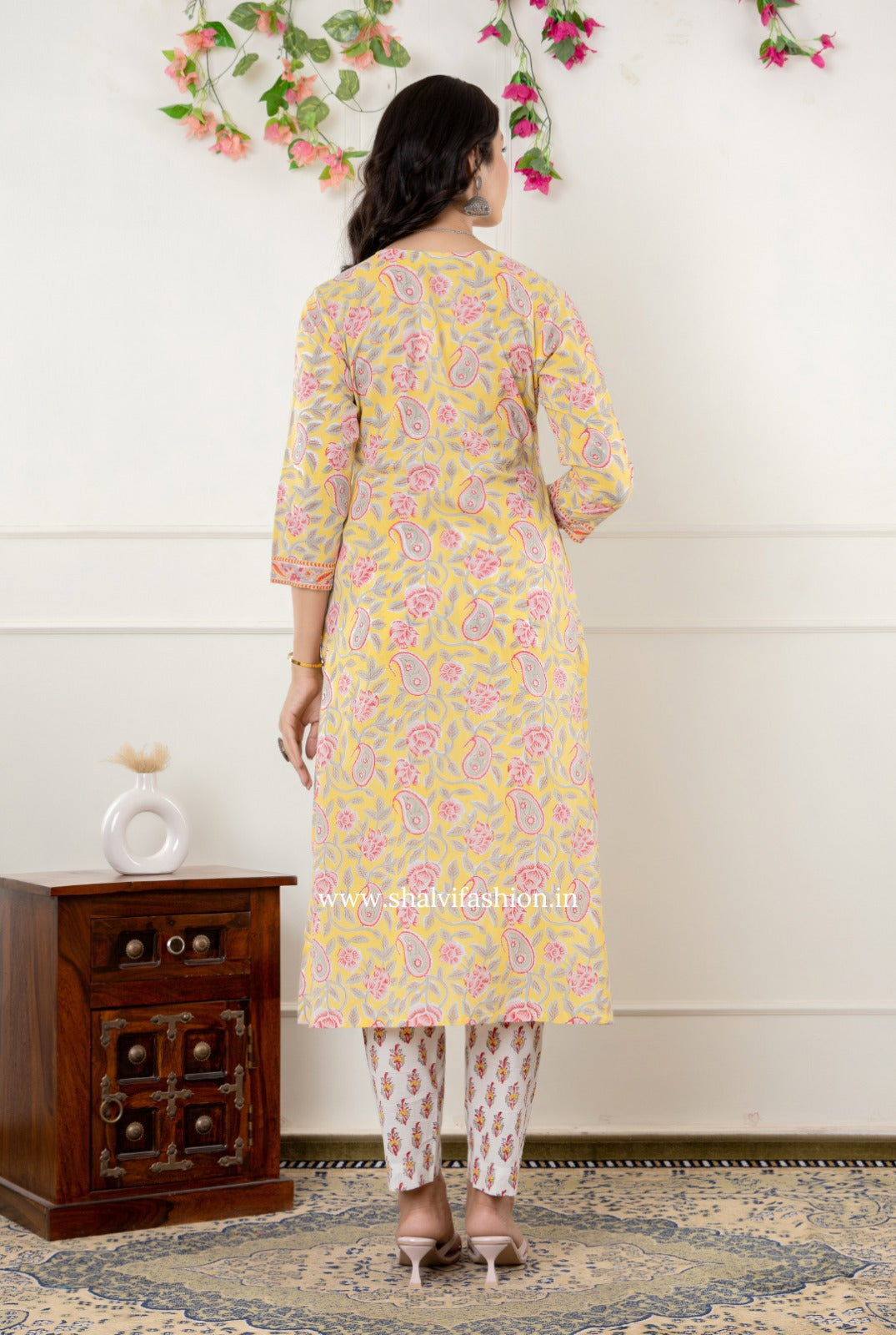 Shop block printed cotton suits online shopping (CSS283)