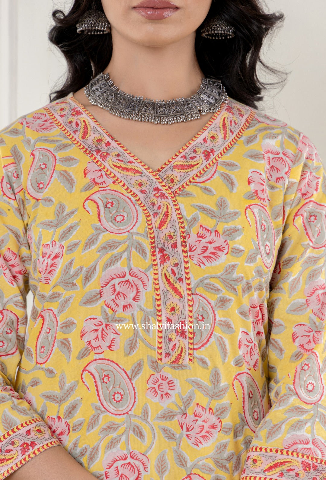 Shop block printed cotton suits online shopping (CSS283)