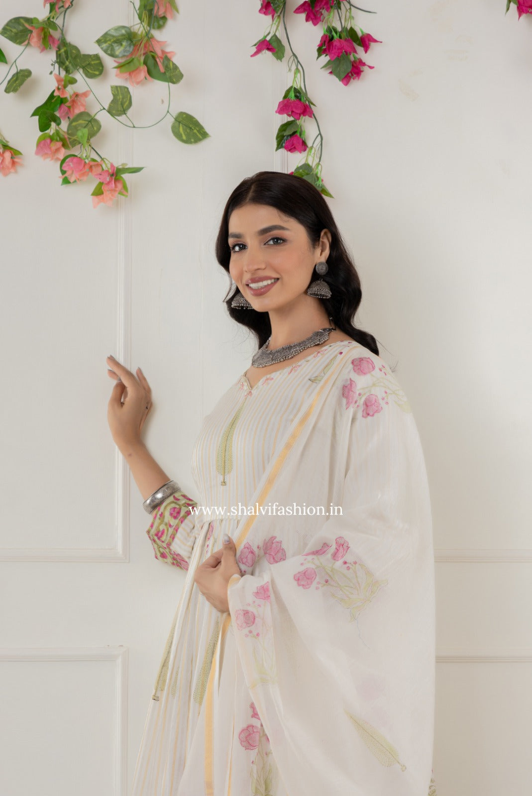 Shop block printed chanderi silk suits online shopping (CSS297)
