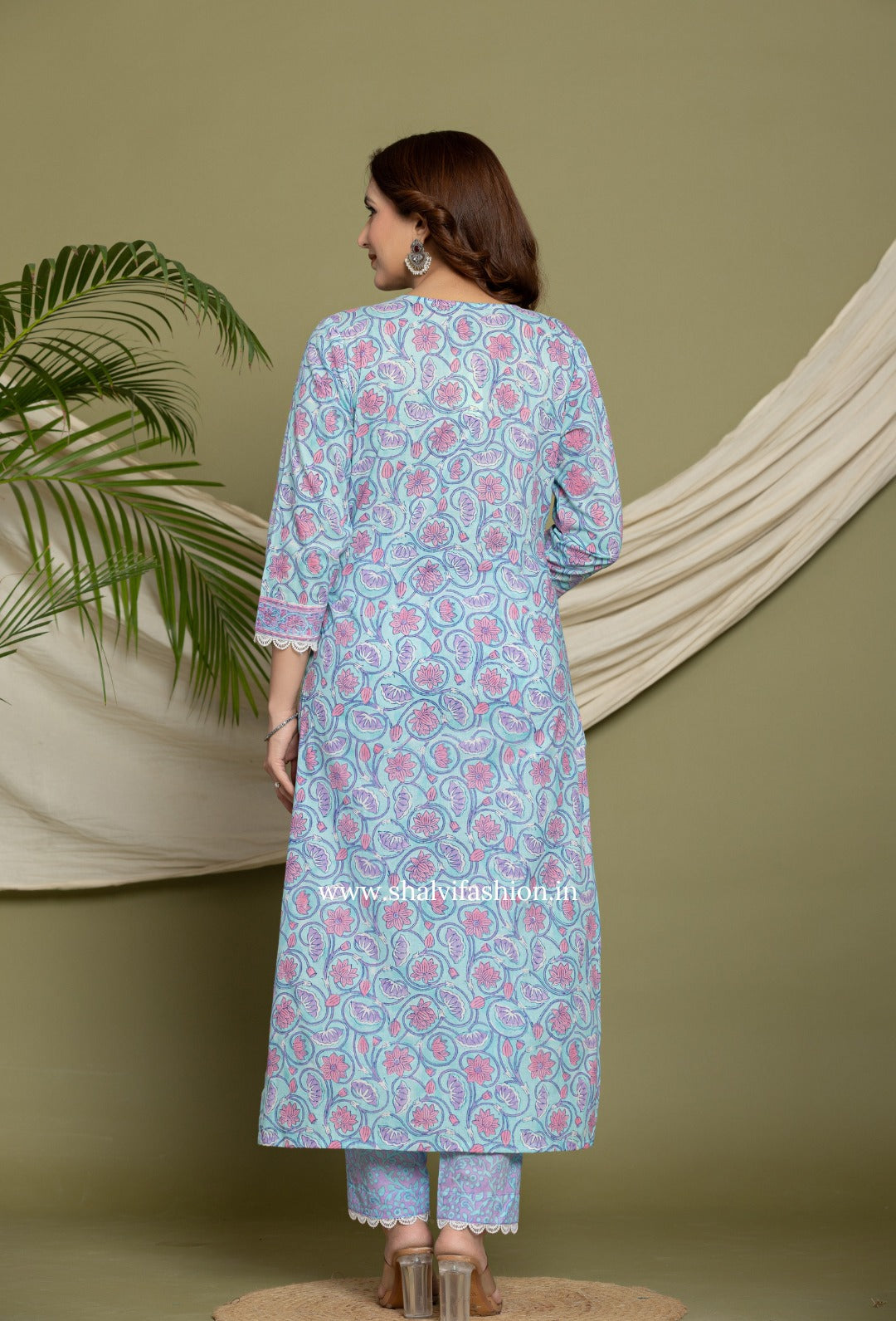 Shop block print cotton suits online (CSS303)