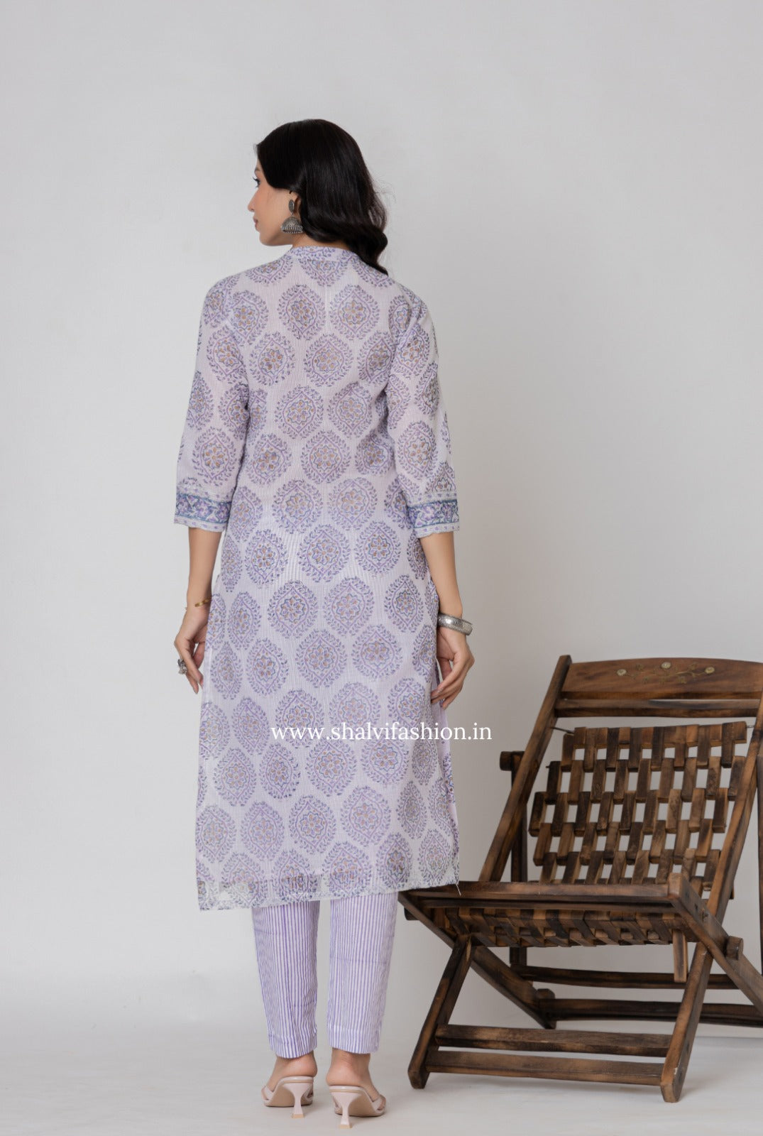 Shop hand block printed kota doria suits online (CSS318)