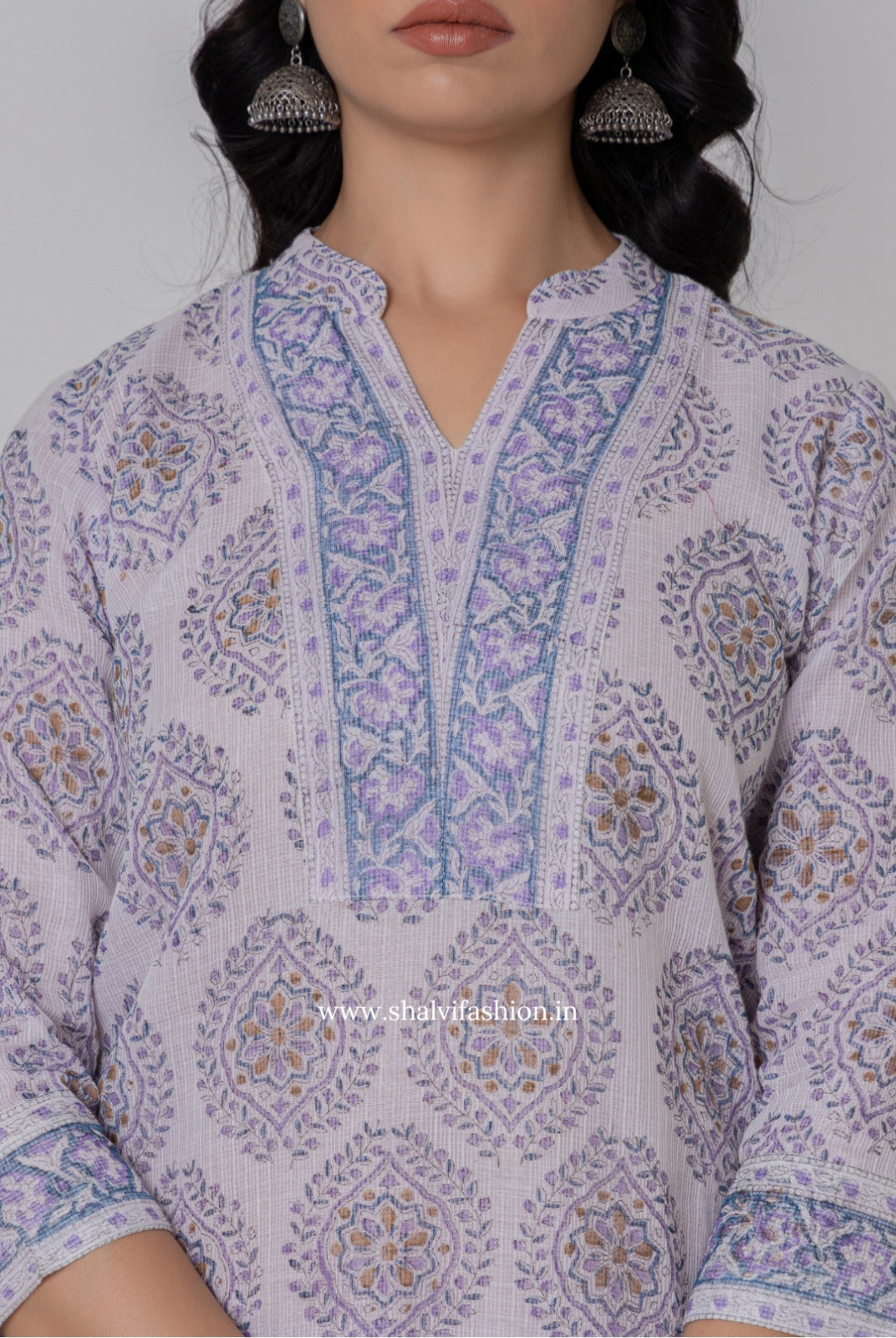 Shop hand block printed kota doria suits online (CSS318)