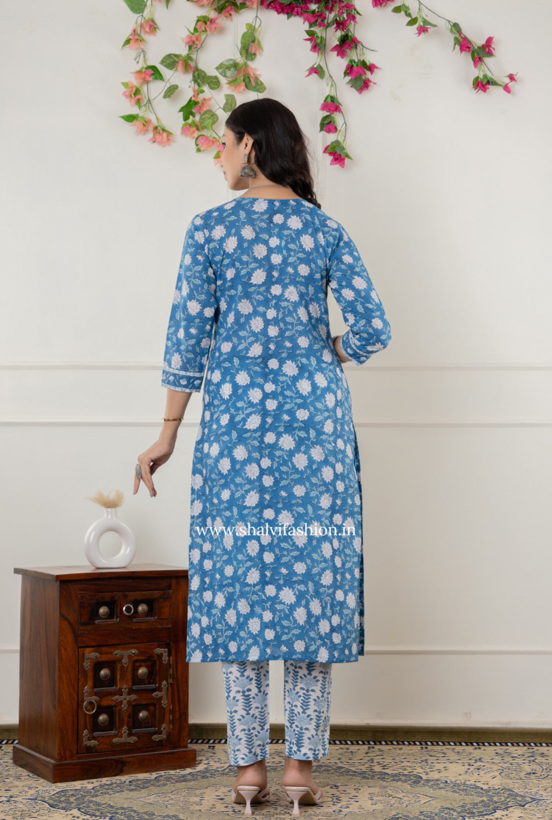 Shop block printed cotton suits online shopping (CSS328)