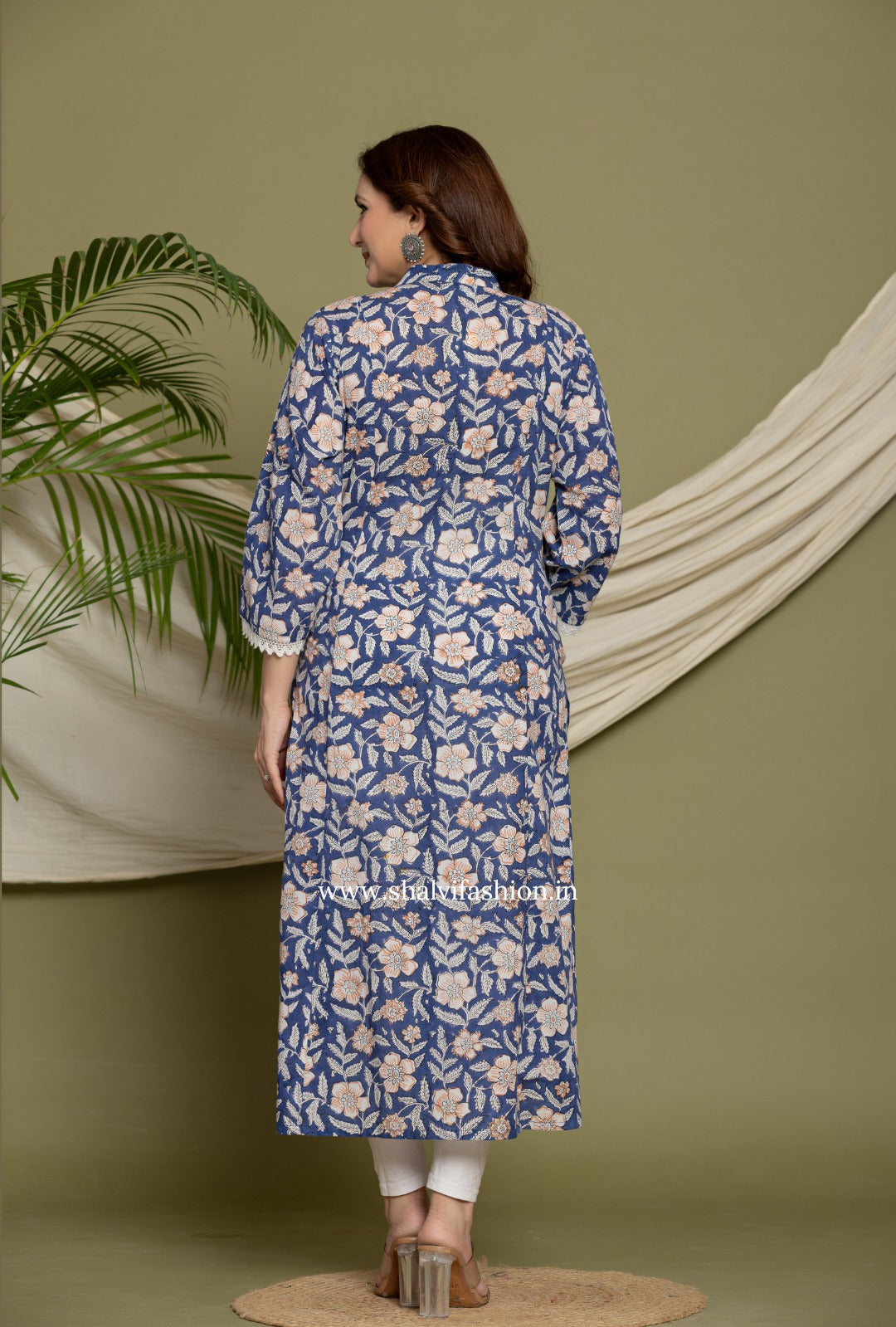 Shop hand block printed cotton kurties online (CSS333)