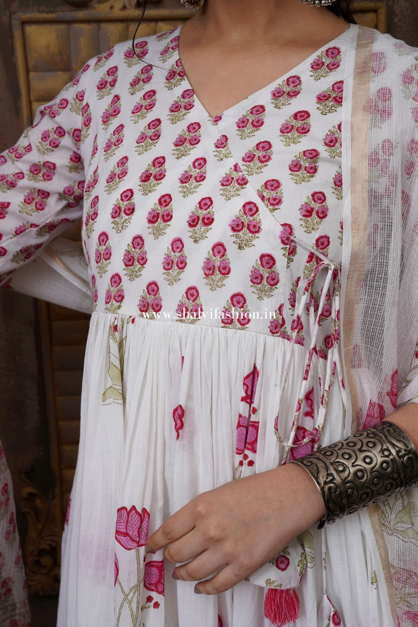 Shop block printed cotton kurties in jaipur (CSS338)