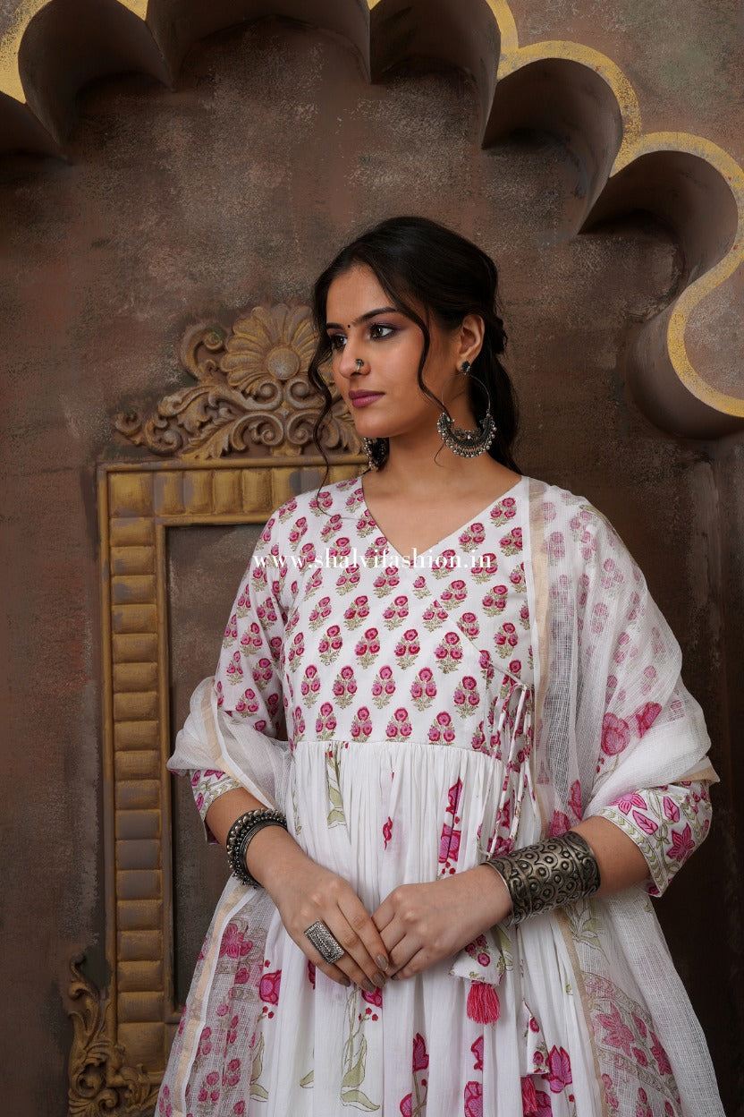 Shop block printed cotton kurties in jaipur (CSS338)