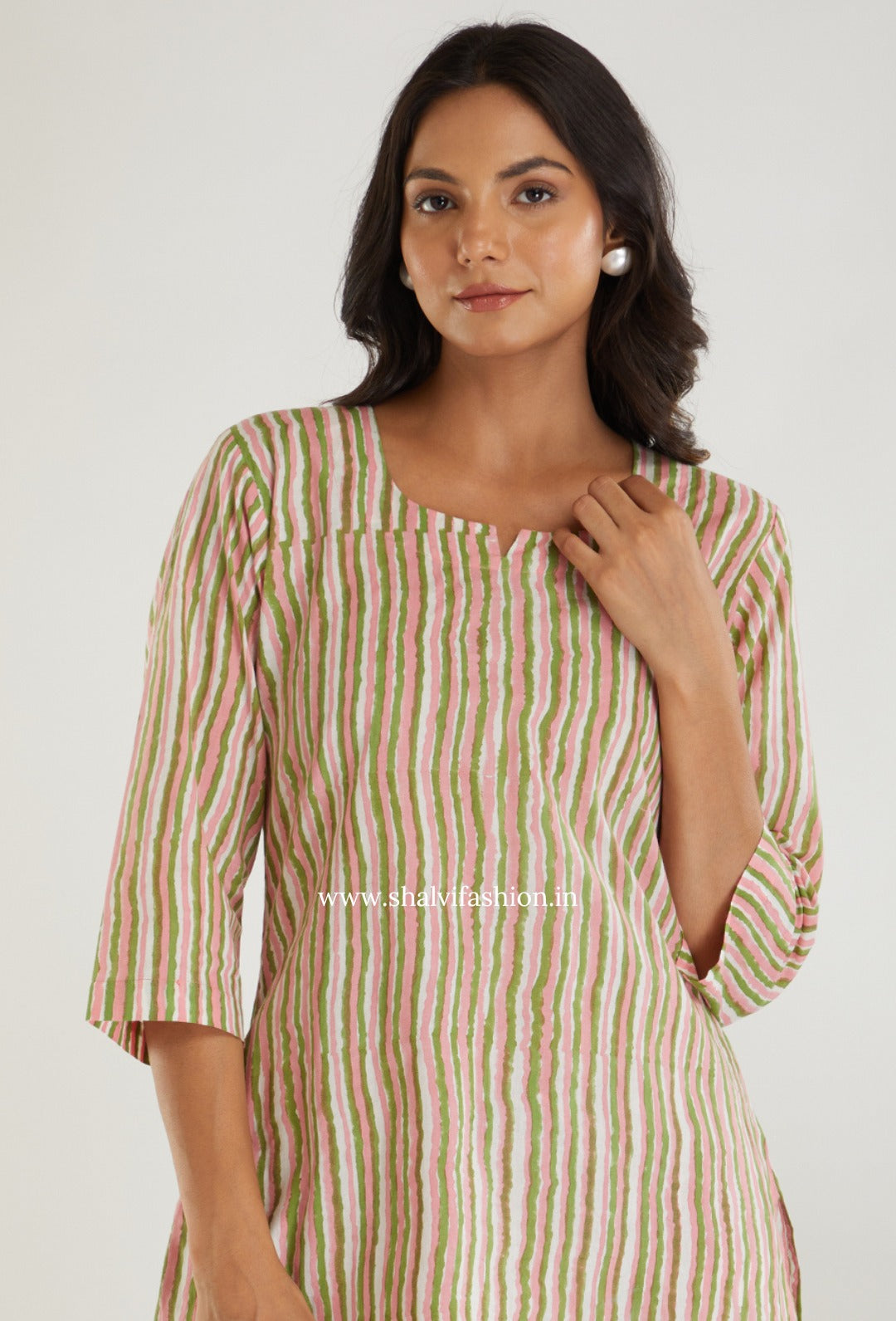 Summer Collection : Hand Block Print Cotton Two Piece Set (CSS355)