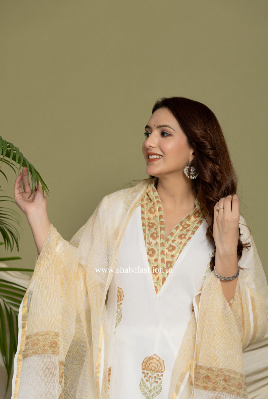 Shop hand block print cotton suits (CSS366)