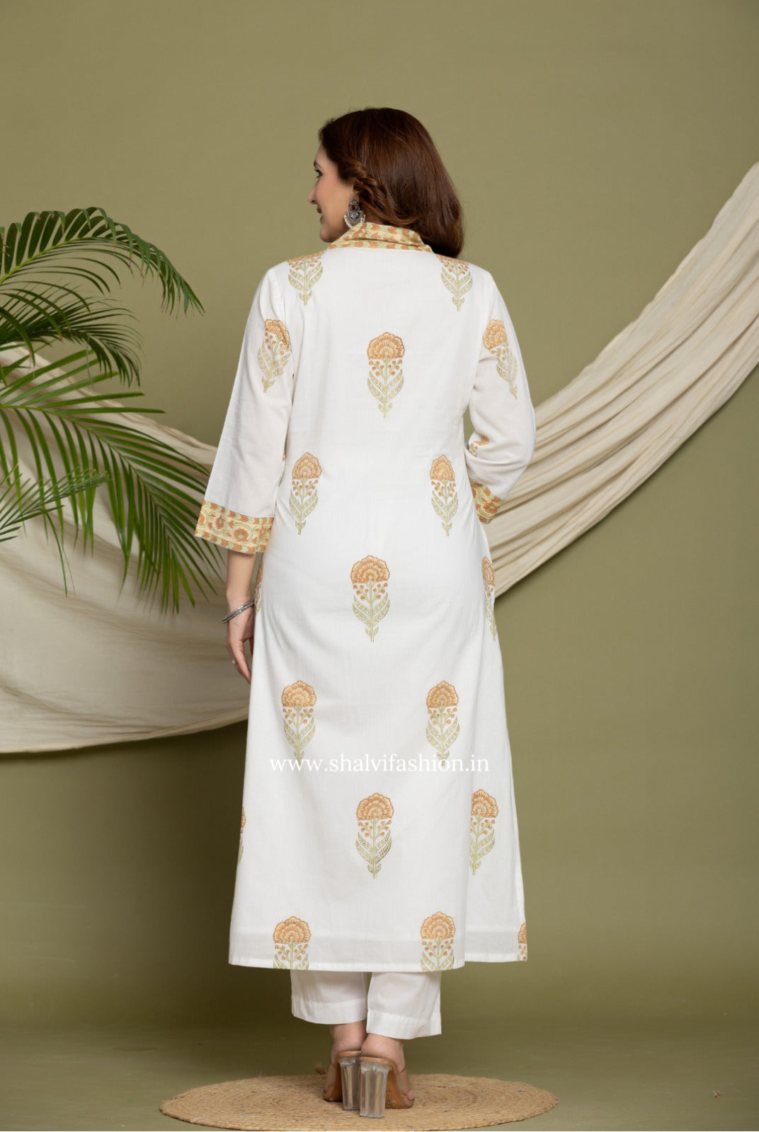 Shop hand block print cotton suits (CSS366)