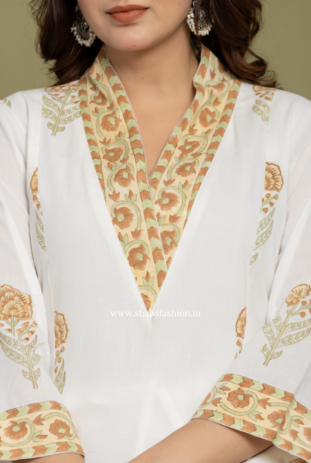 Shop hand block print cotton suits (CSS366)