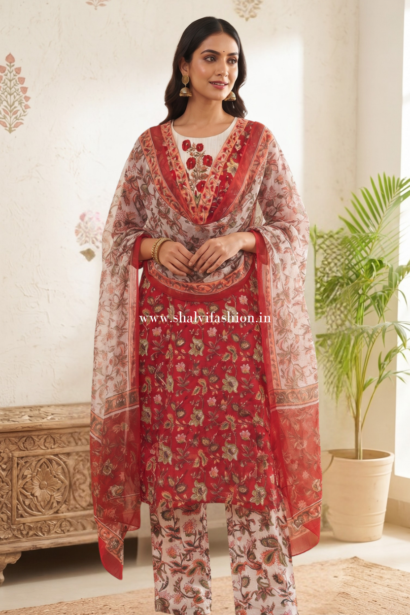 Shop jaipuri print cotton suits online (CSS372)