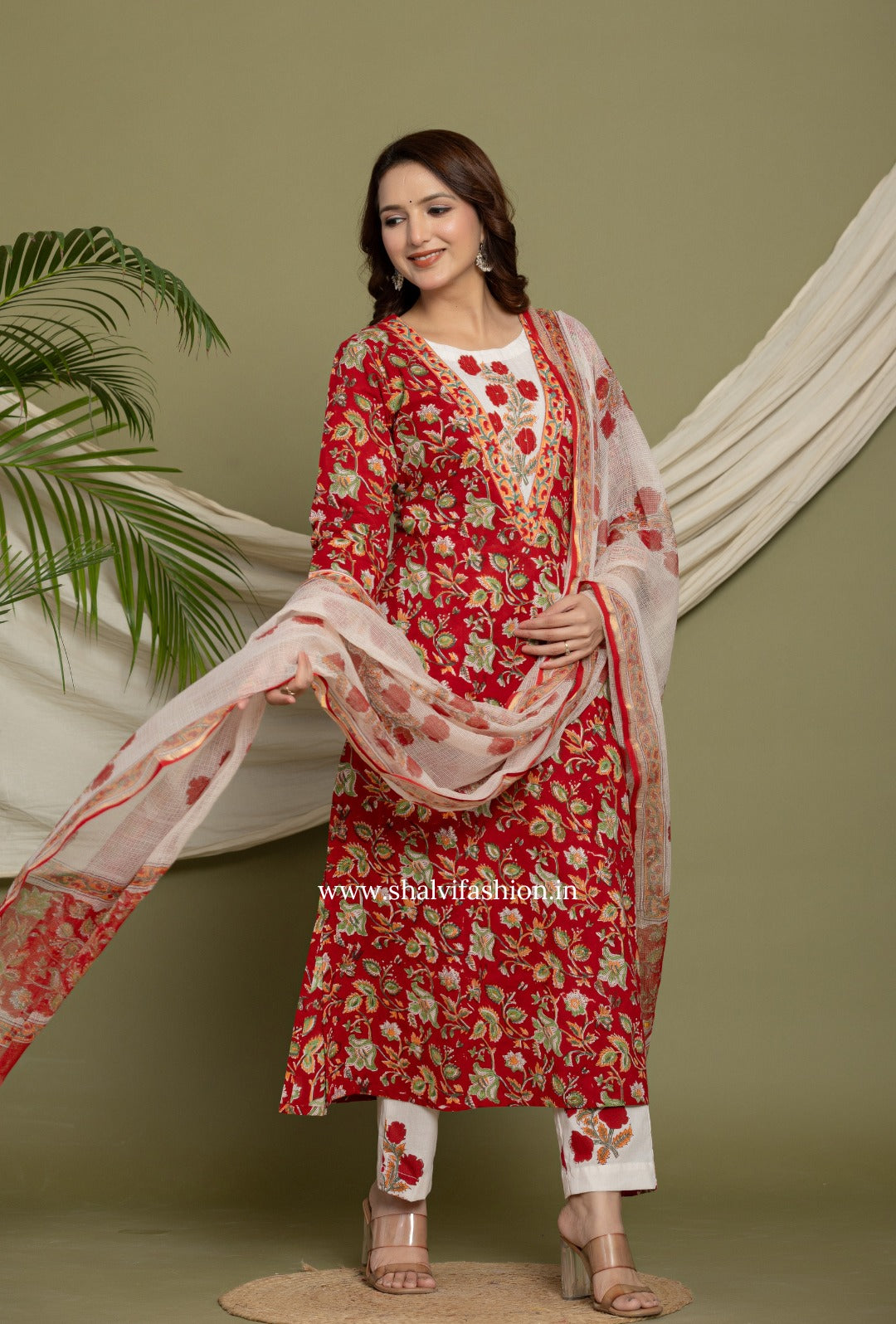 Shop jaipuri print cotton suits online (CSS372)