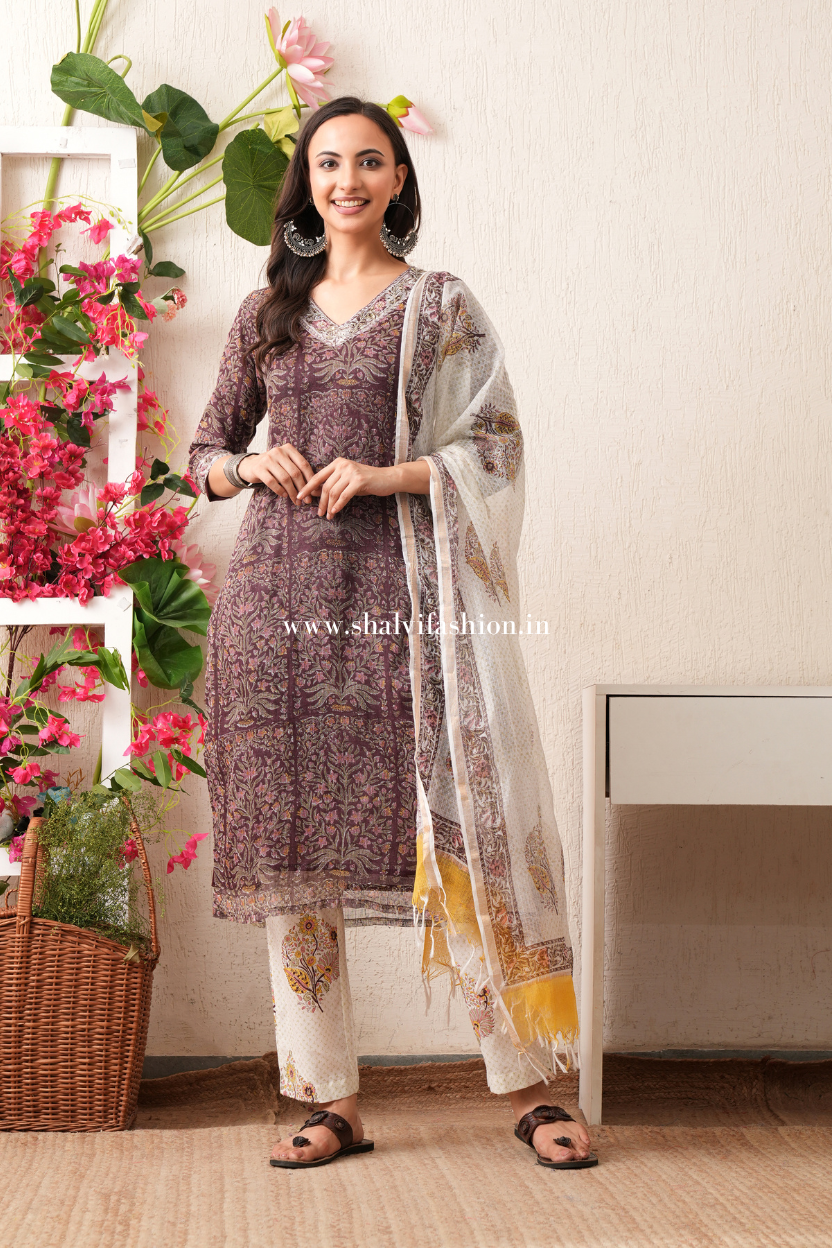 Shop sanganeri print kota doria suits (CSS380)