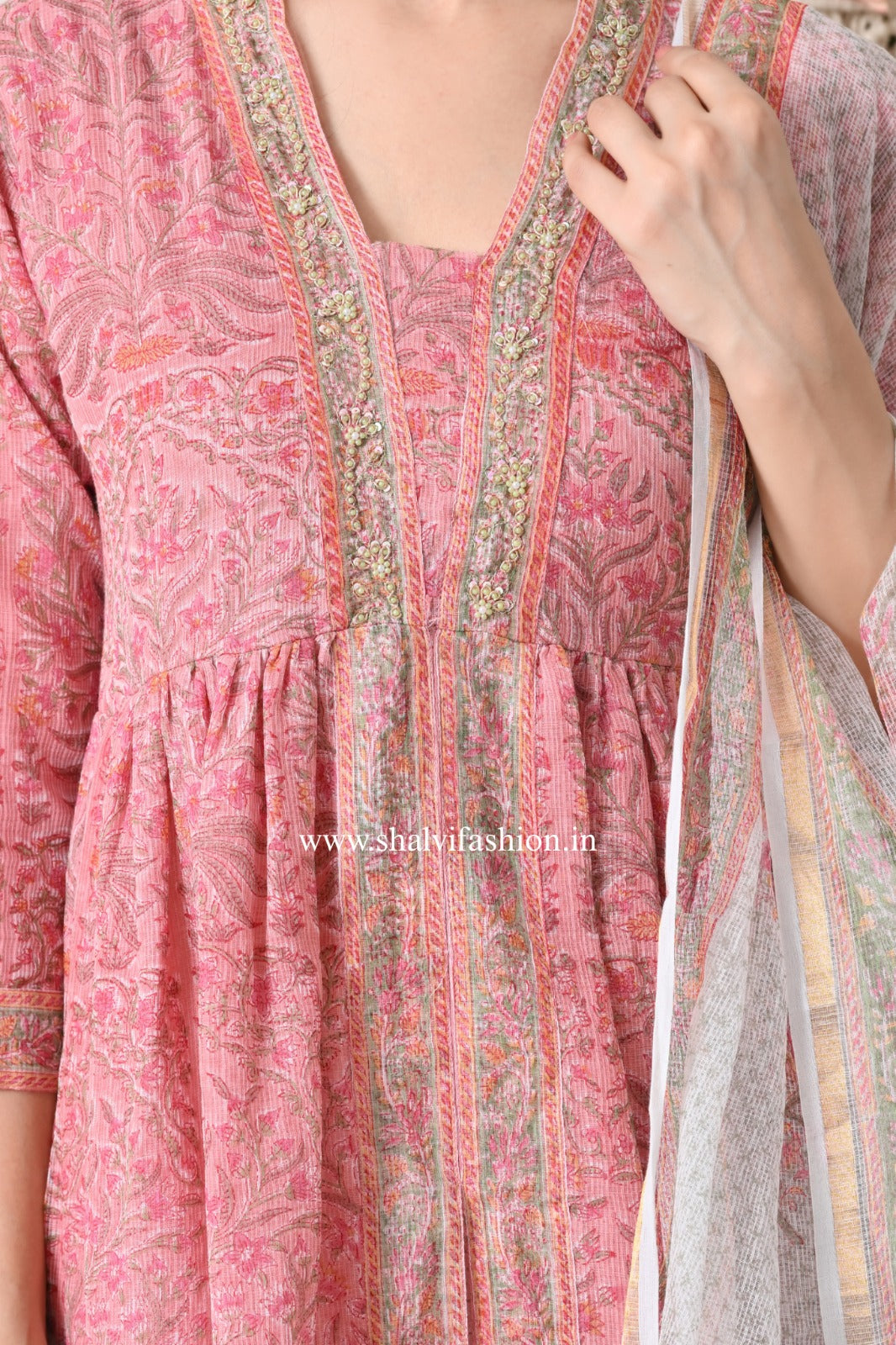 Shop block print kota doria suits online shopping (CSS395)