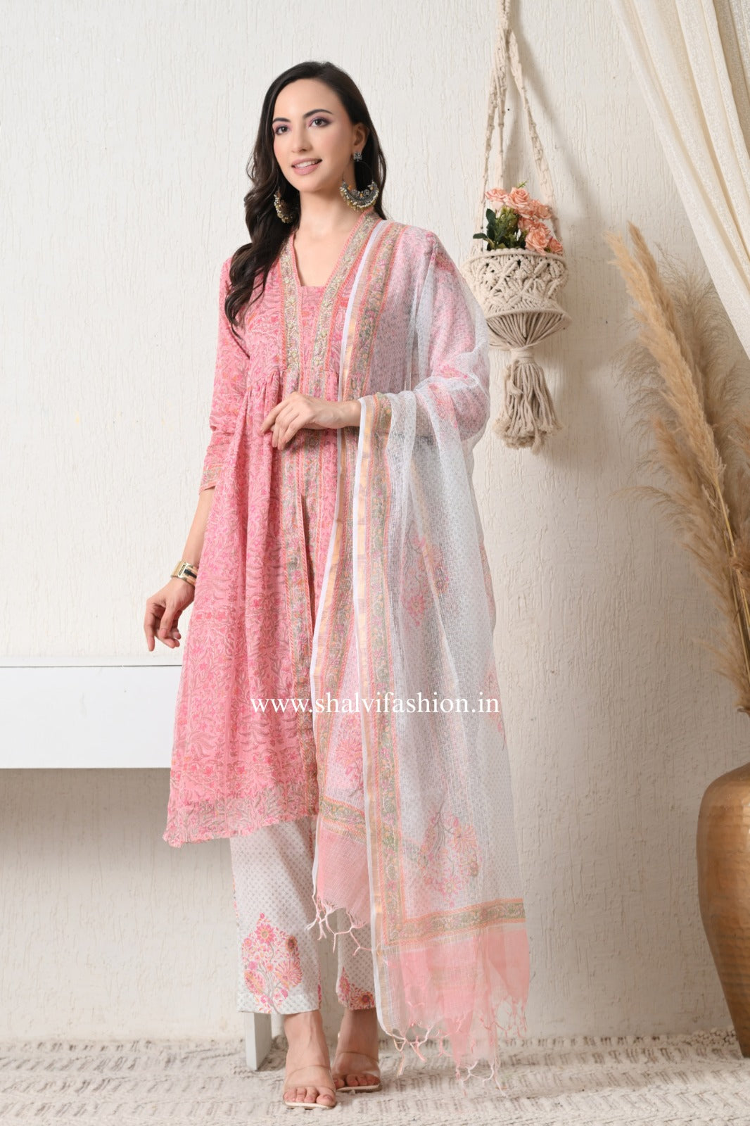 Shop block print kota doria suits online shopping (CSS395)