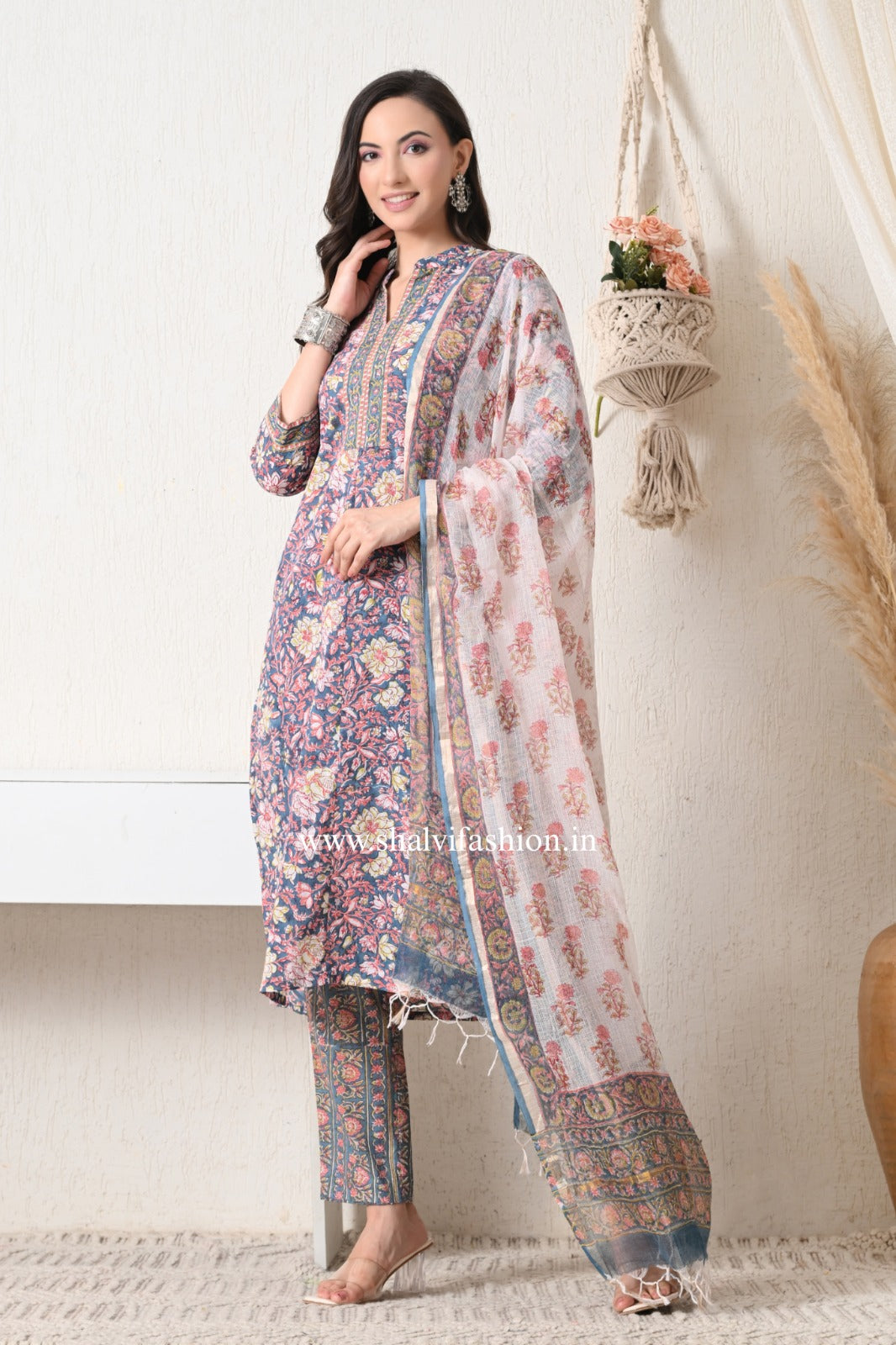 Shop sanganeri block print cotton suits online (CSS408)