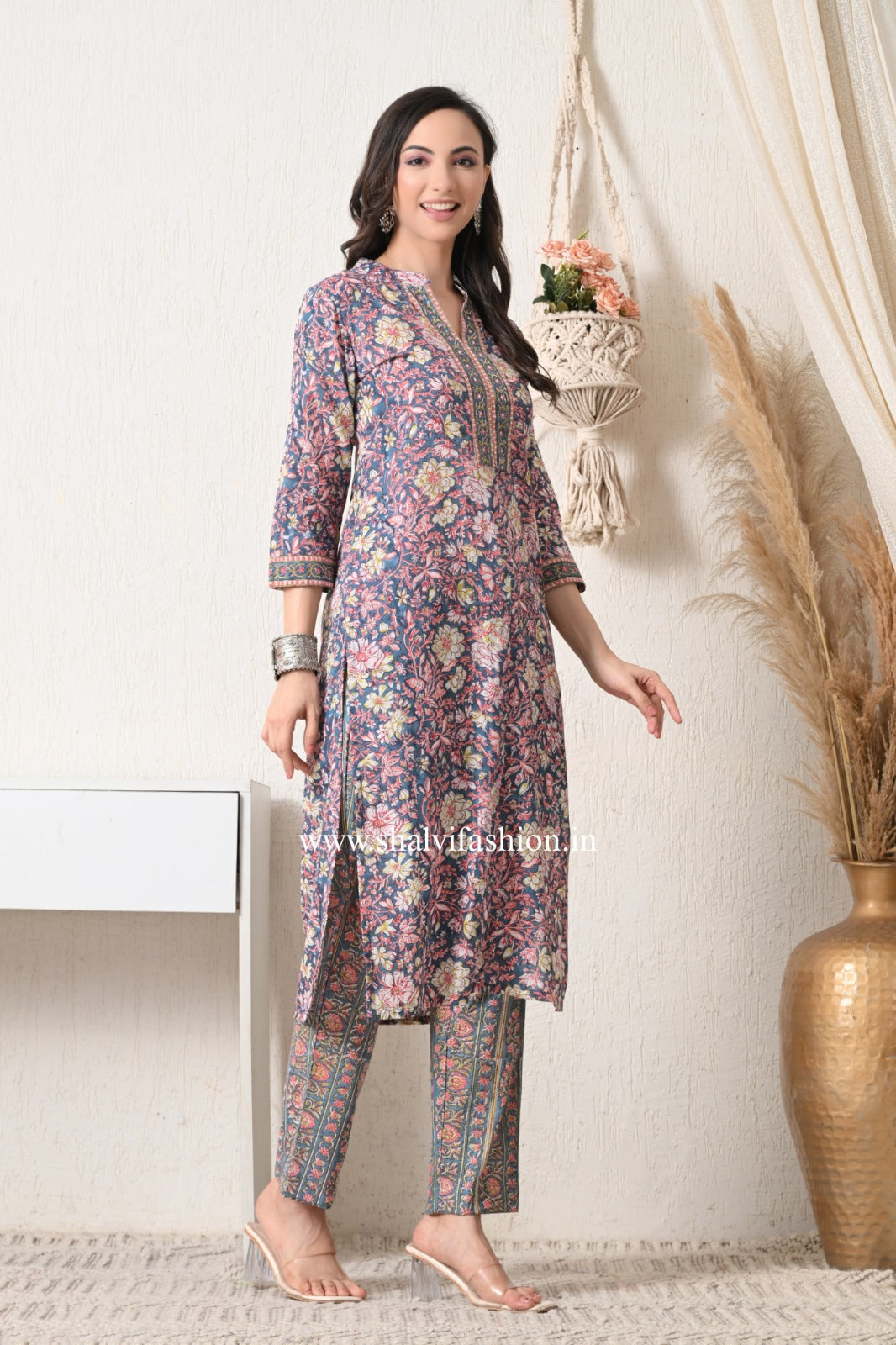 Shop sanganeri block print cotton suits online (CSS408)