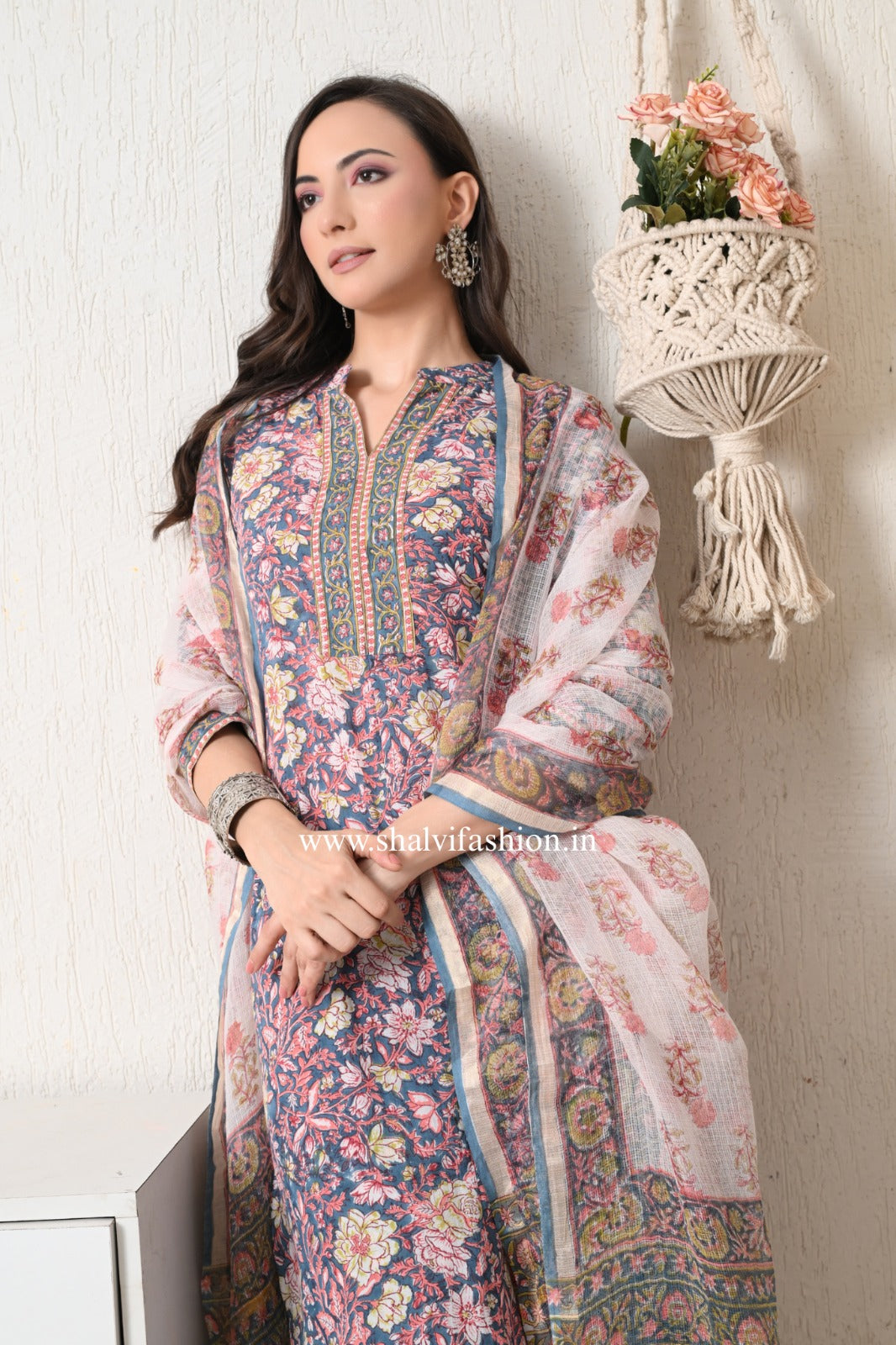 Shop sanganeri block print cotton suits online (CSS408)