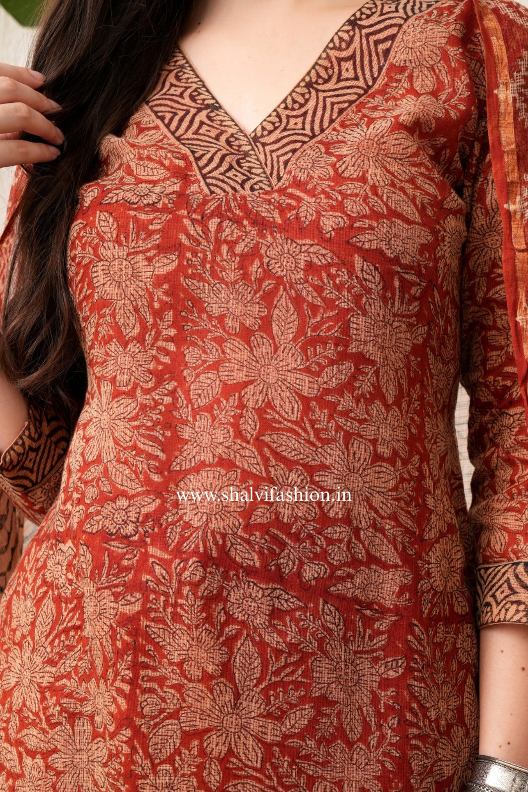 Shop block print kota doria suits online(CSS452)