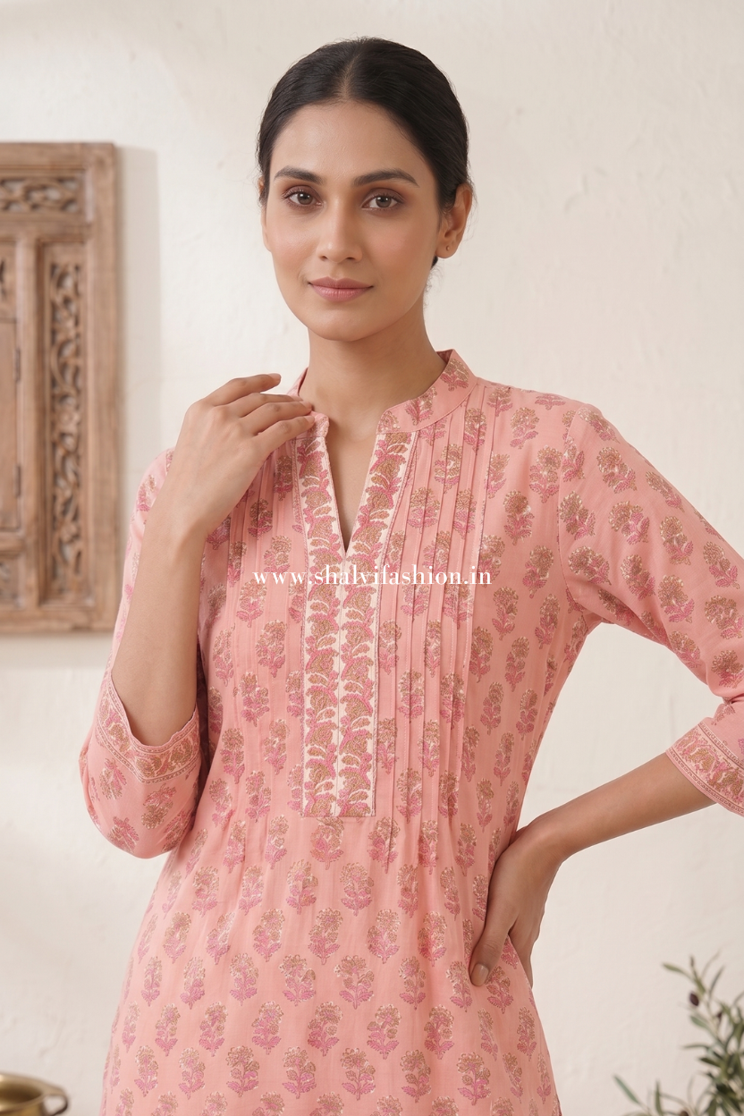 Shop hand block print cotton suits online (CSS606)
