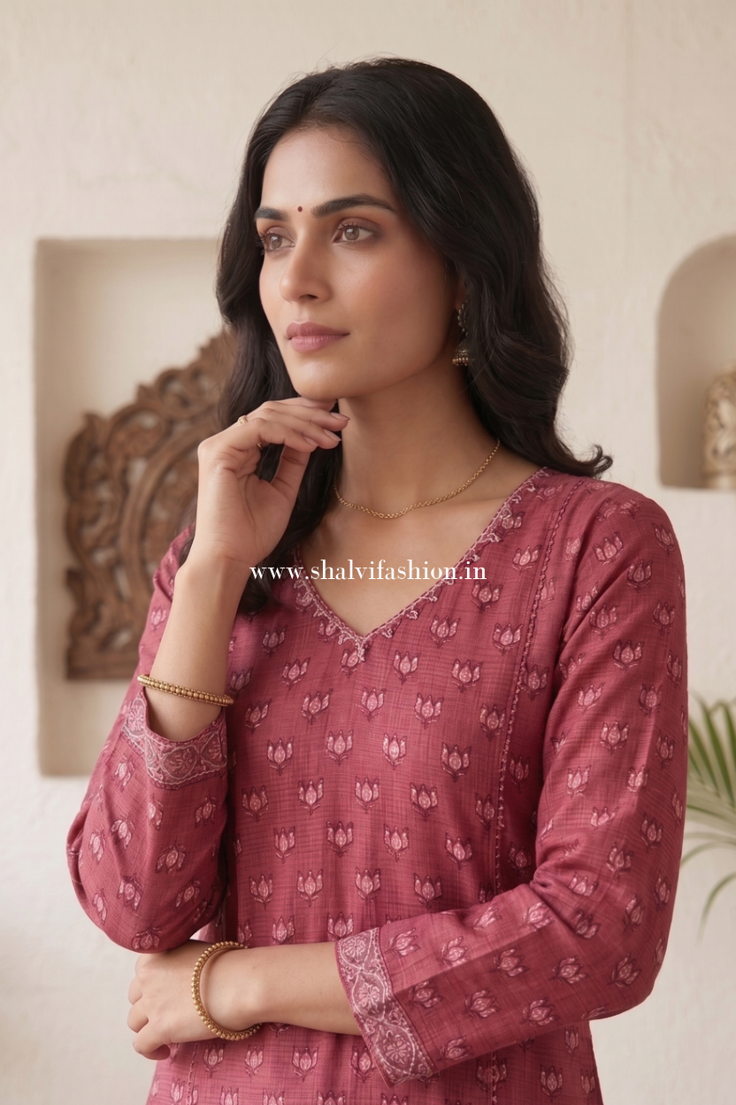Shop hand block printed kota doria suits in jaipur (CSS649)