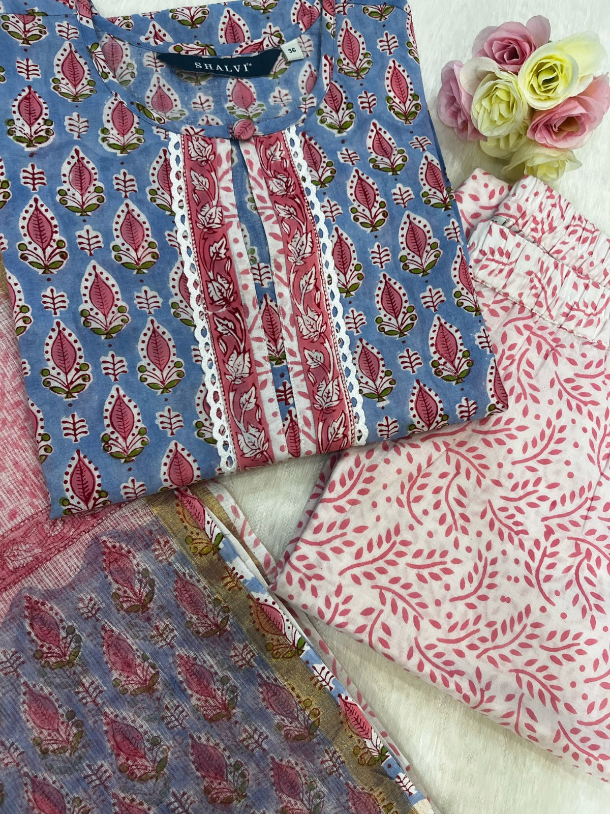 Shop kota dupatta cotton suit sets online shopping (CSS79KD)