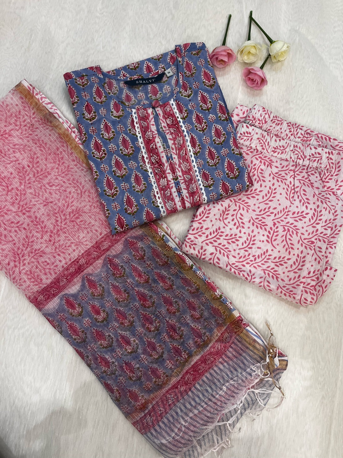 Shop kota dupatta cotton suit sets online shopping (CSS79KD)