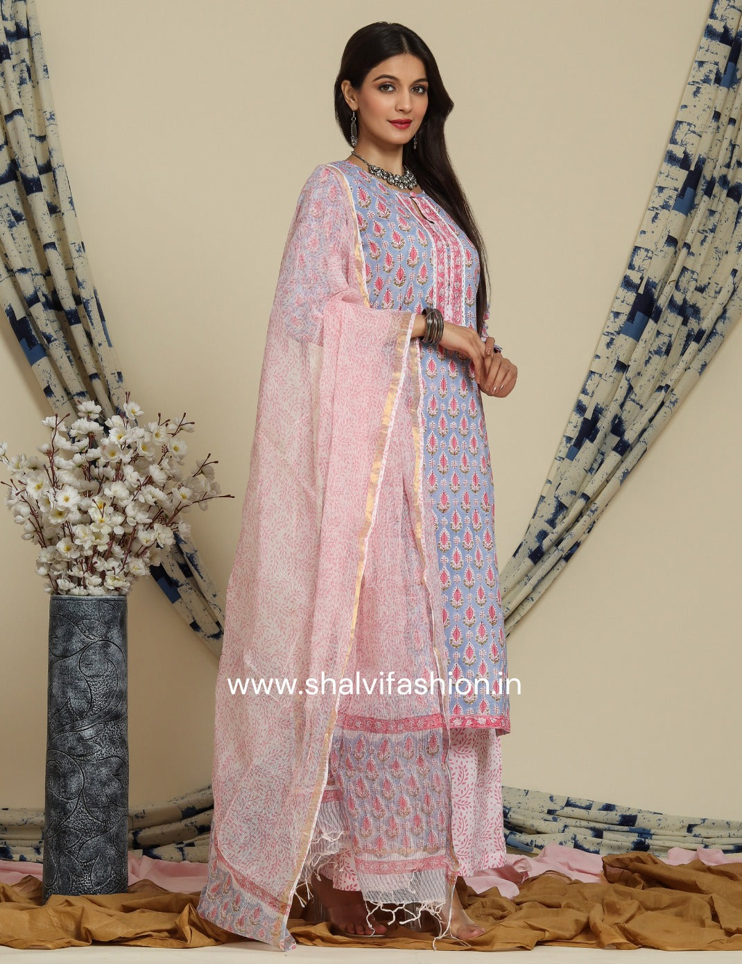 Shop kota dupatta cotton suit sets online shopping (CSS79KD)