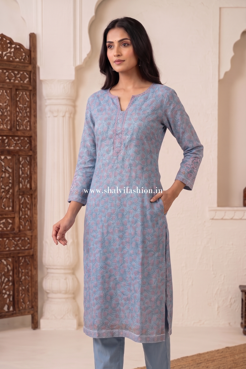 Shop sanganeri print kota doria suits (FKDS05)