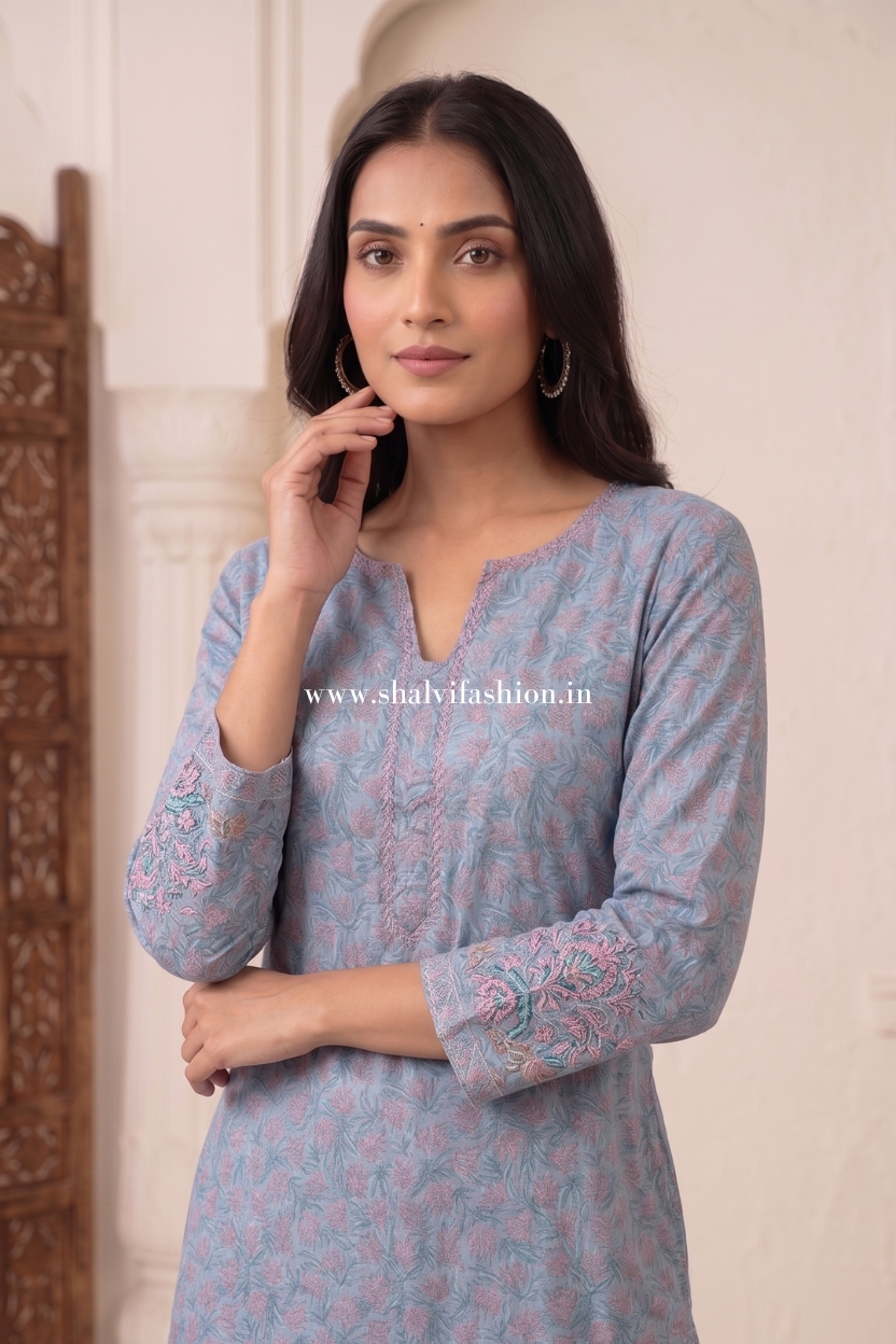 Shop sanganeri print kota doria suits (FKDS05)