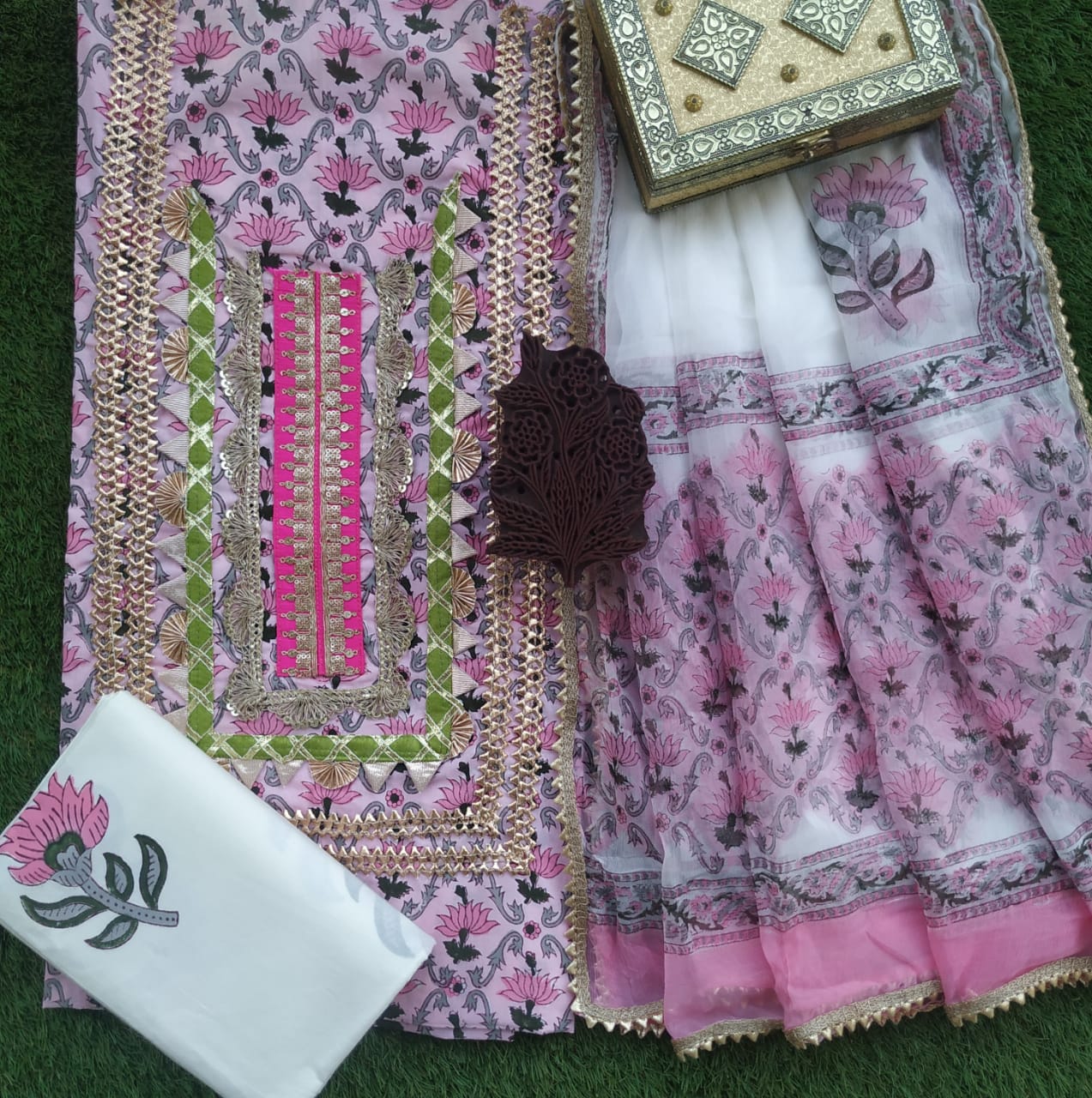 Festive Season Gota Collection with Classy Chiffon Dupatta - (GOTA80)