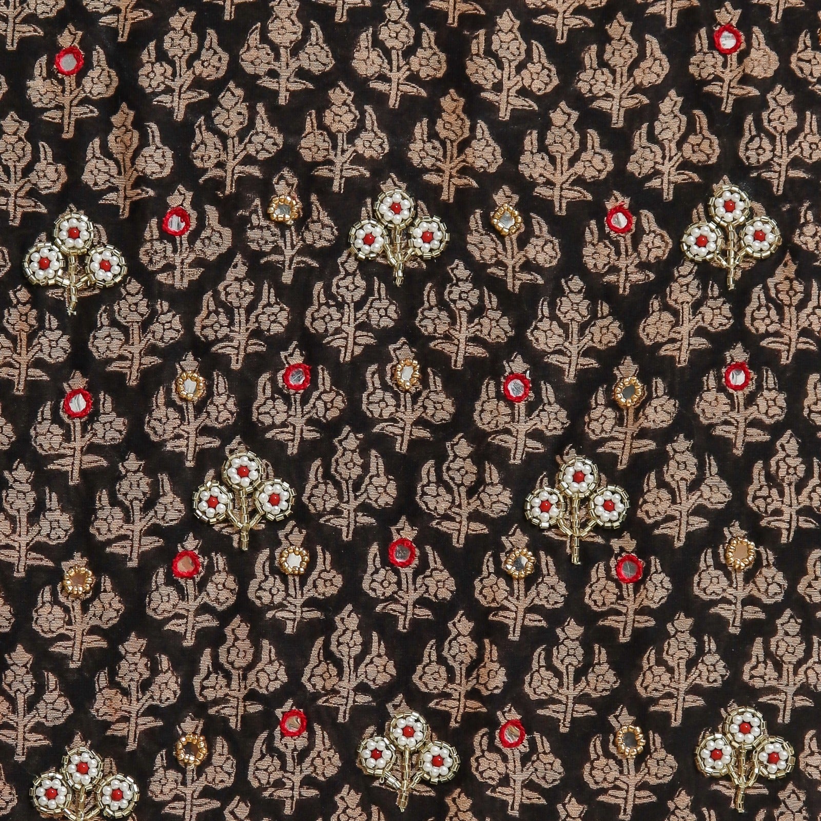 Shop block print hand work chanderi silk suits in jaipur (GOTA26)