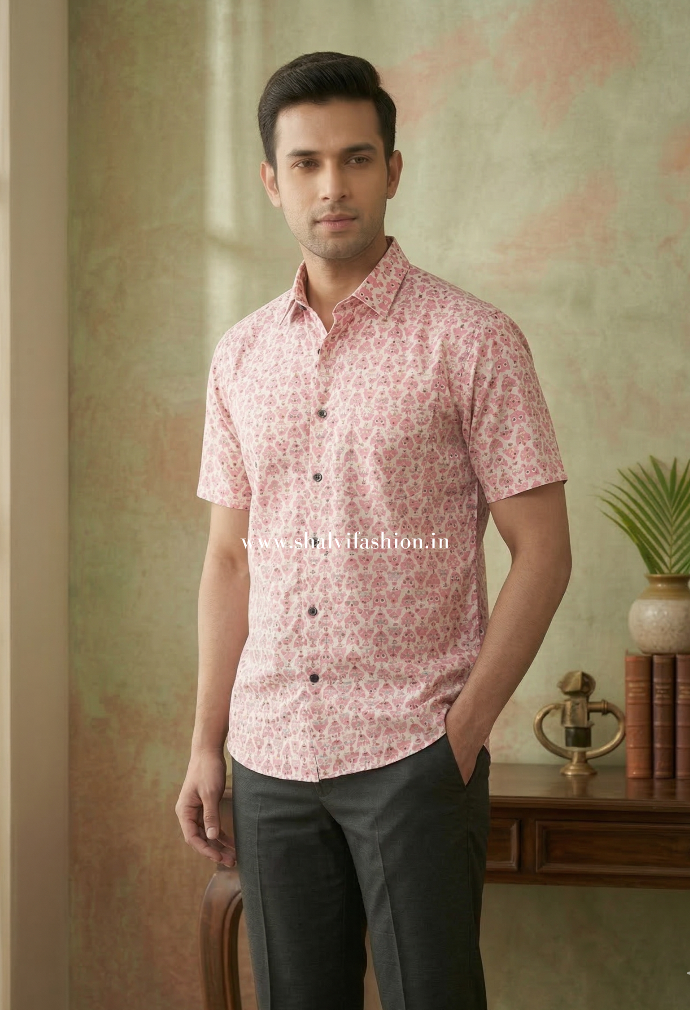 Shop sanganeri print cotton shirts for mens (MCH02)