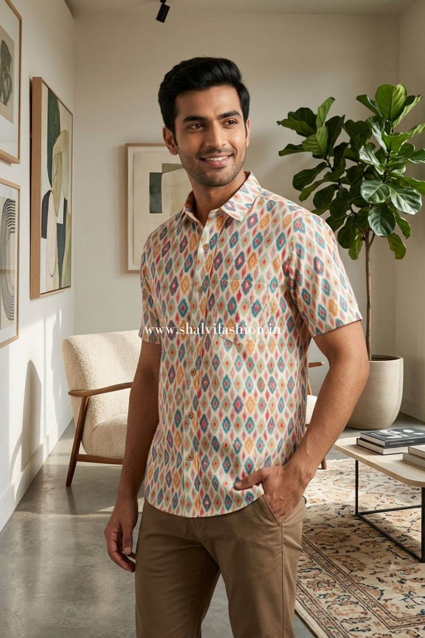 Shop sanganeri printed pure cotton shirts online (MCH24)