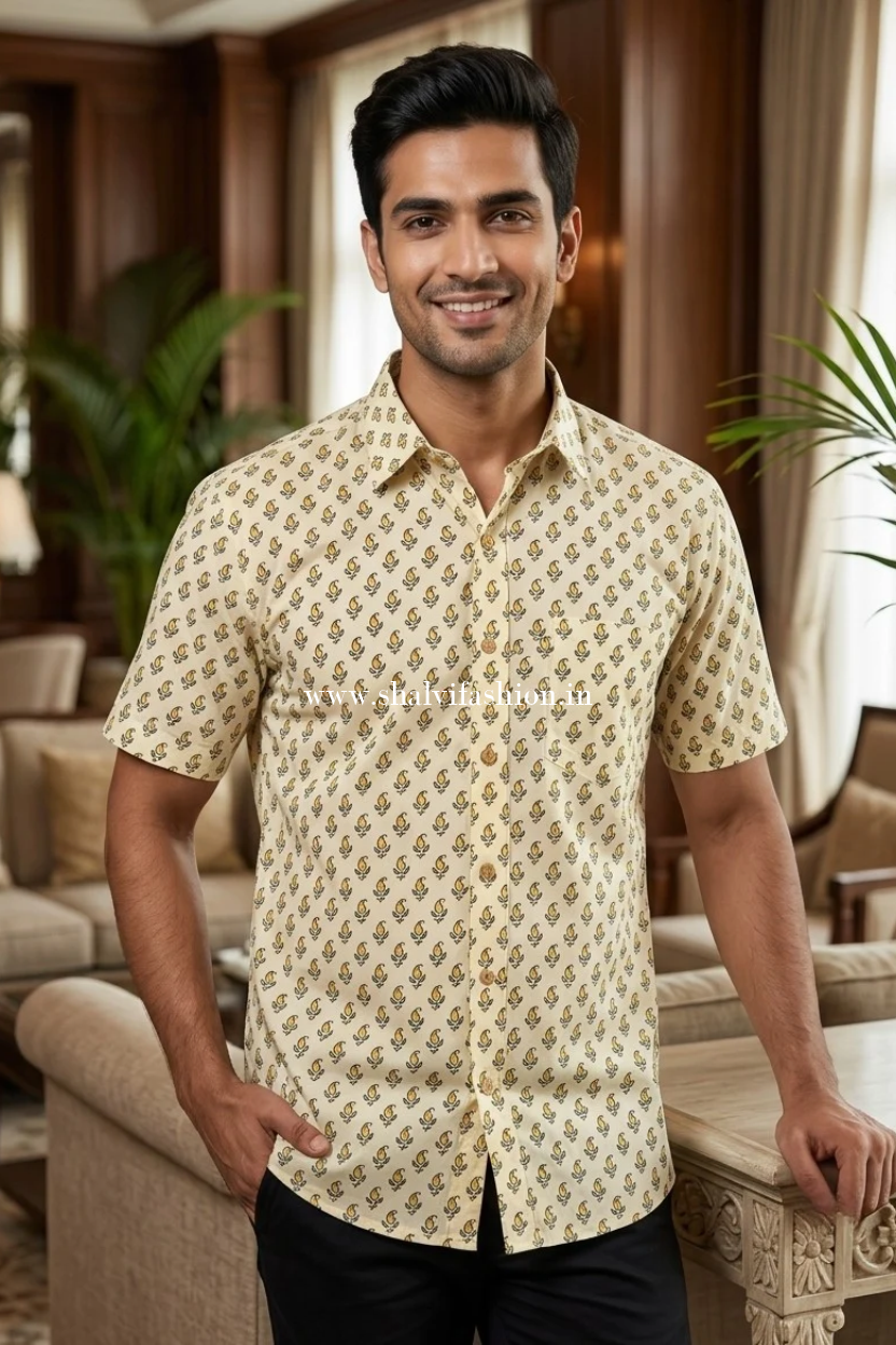 Shop sanganeri printed cotton shirts (MCH33)