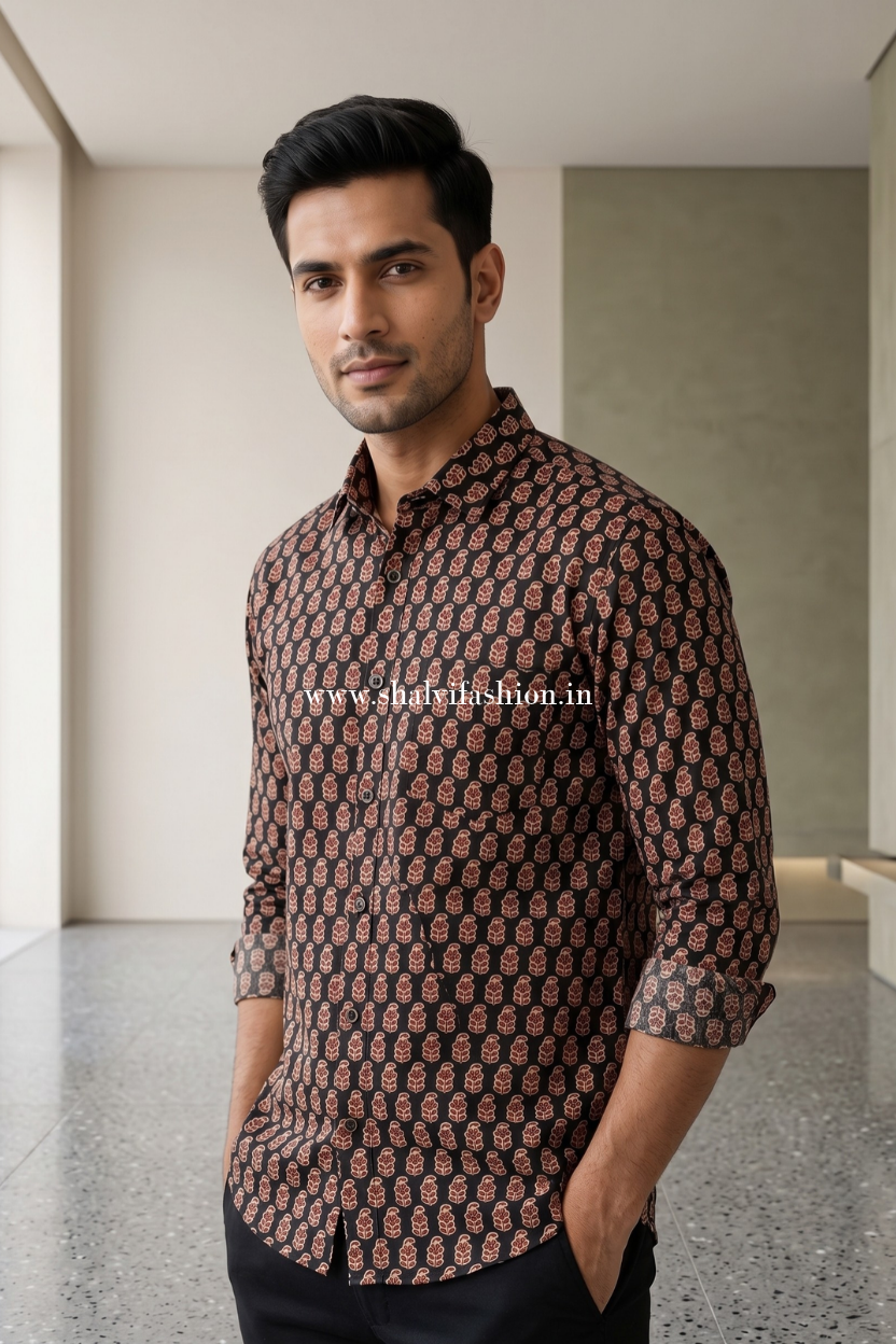 Shop sanganeri print cotton shirts online (MCH45)