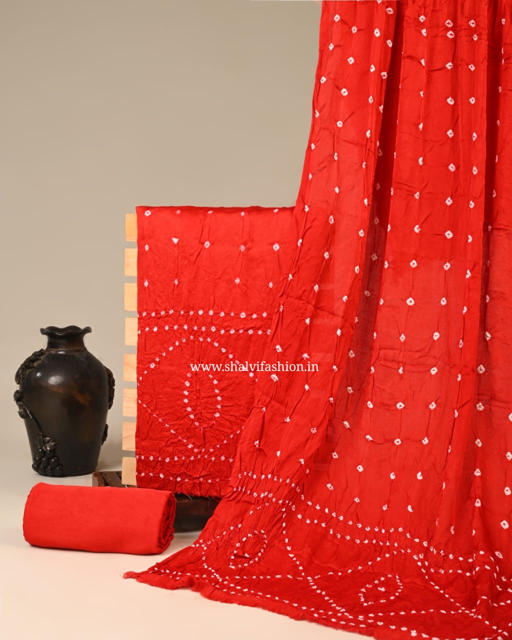Shop bandhni print modal silk suits online (MOD141)
