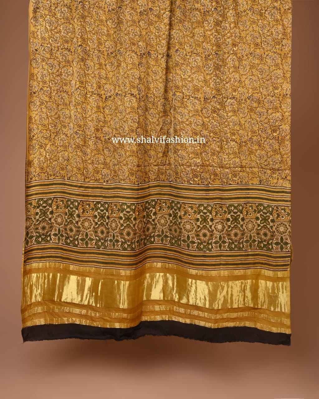 Shop ajrak hand block print modal silk suits online (MOD147)