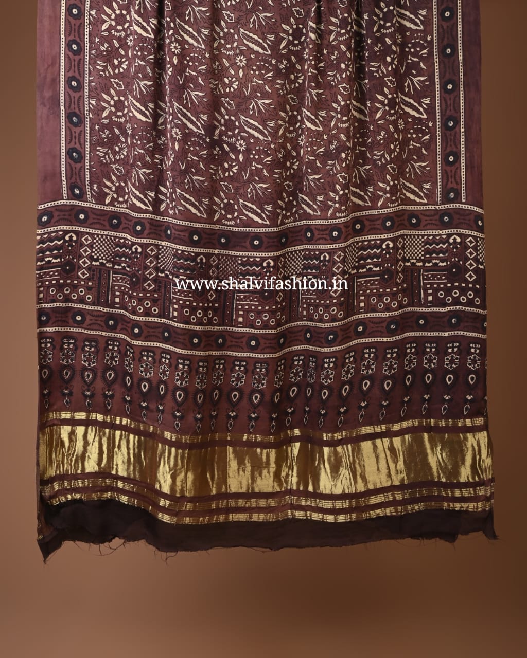 Shop unstitched ajrak print modal suits with pure lagdipatta dupatta (MOD150)