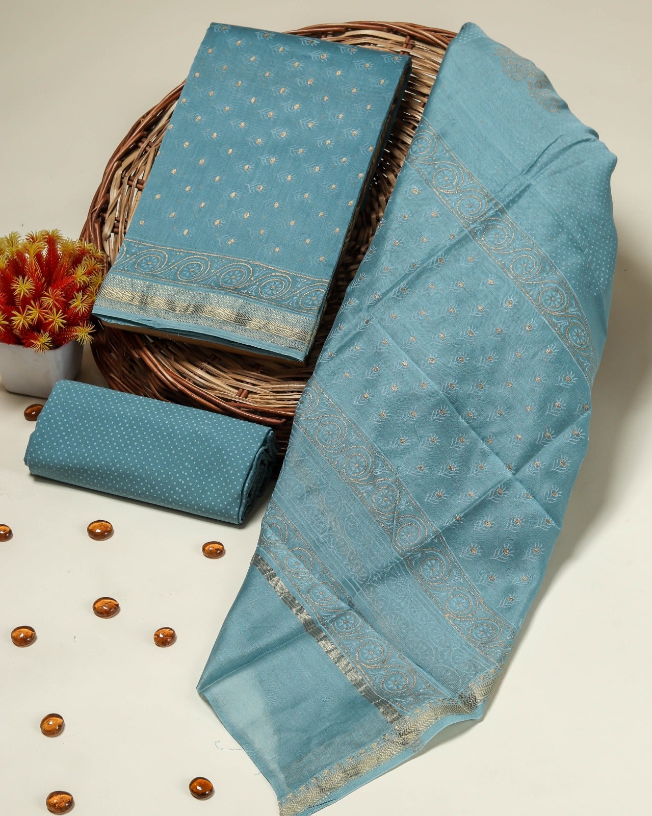 Shop jaipuri print maheshwari sik suits (MSL156)