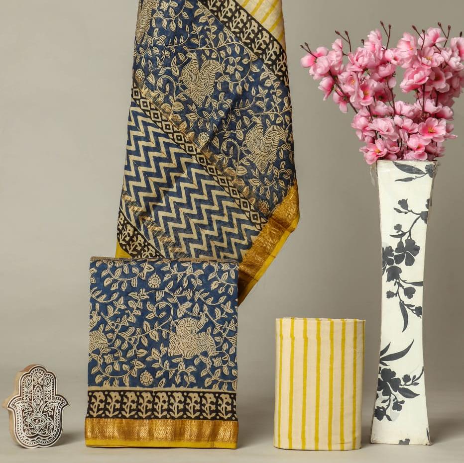 Shop bagru printed maheshwari silk suits online (MSL18)