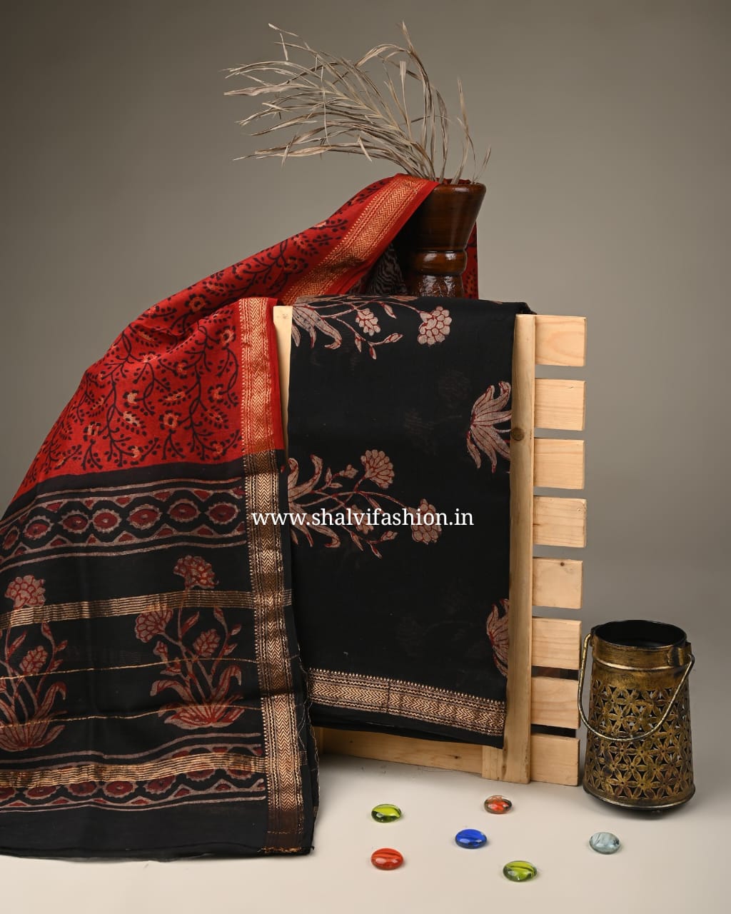 Shop ajrak print maheshwari two piece sets (MSL207)