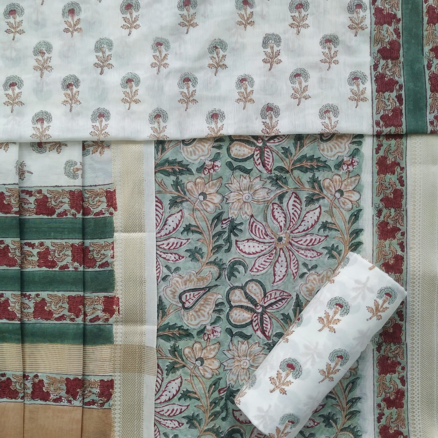 Shop unstitched maheshwari silk suits online (MSL34)