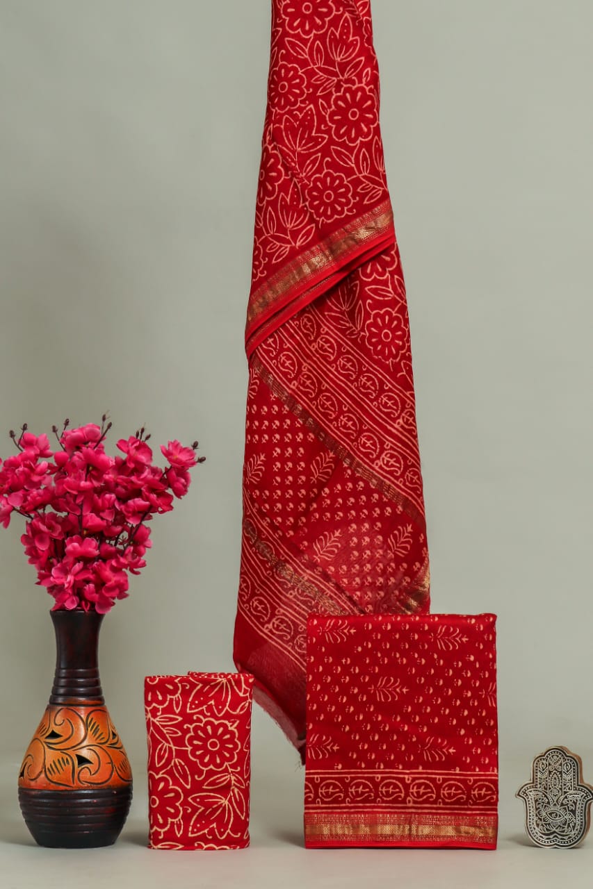 Shop unstitched maheshwari silk suits (MSL482)