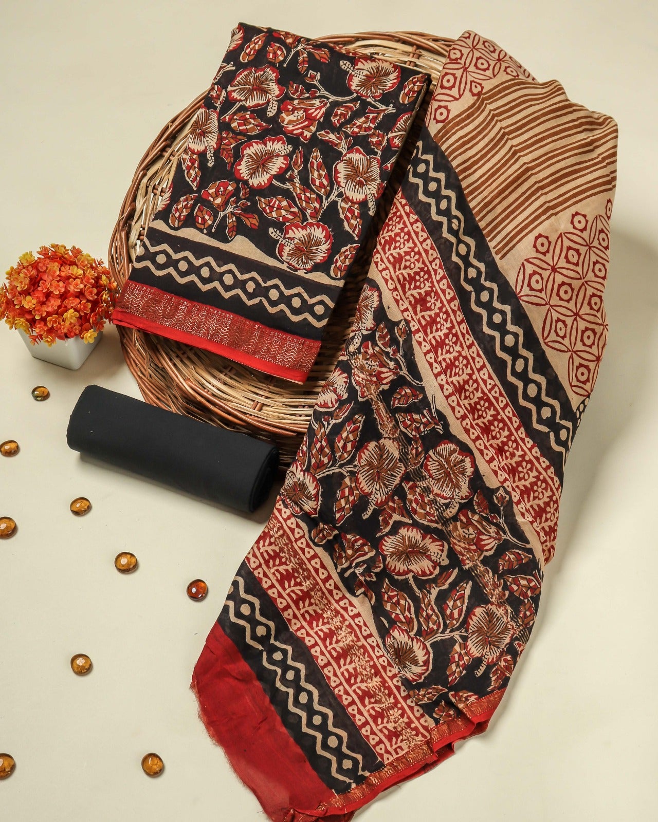 Shop jaipuri print maheshwari silk suits online (MSL51)