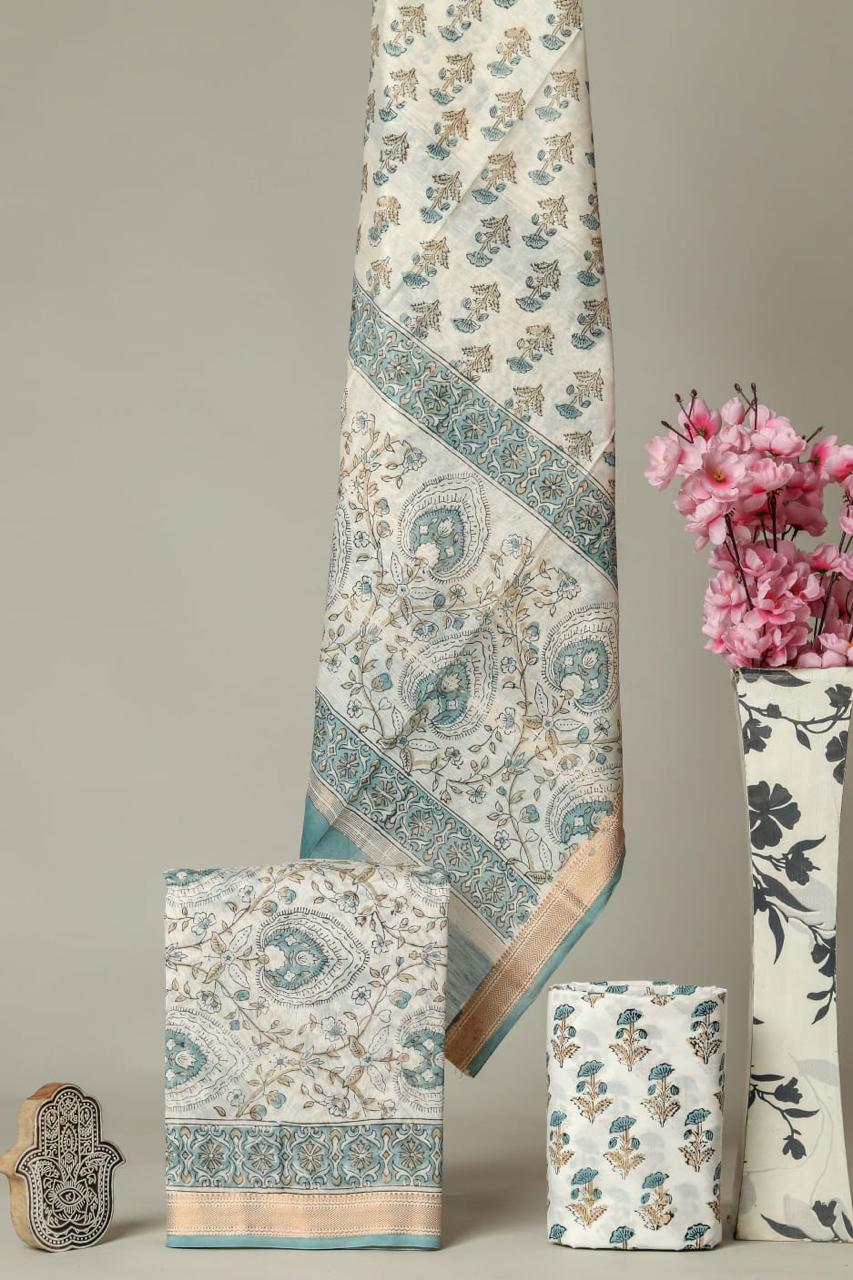 Shop sanganeri print maheshwari silk suits (MSL591)