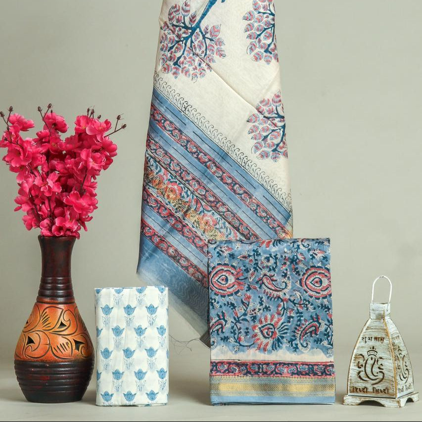 Shop jaipuri printed maheshwari silk suits online shopping (MSL609)