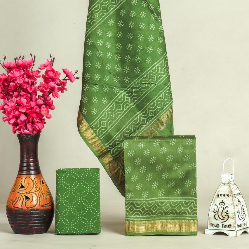 Shop hand block printed maheshwari silk suits online (MSL656)